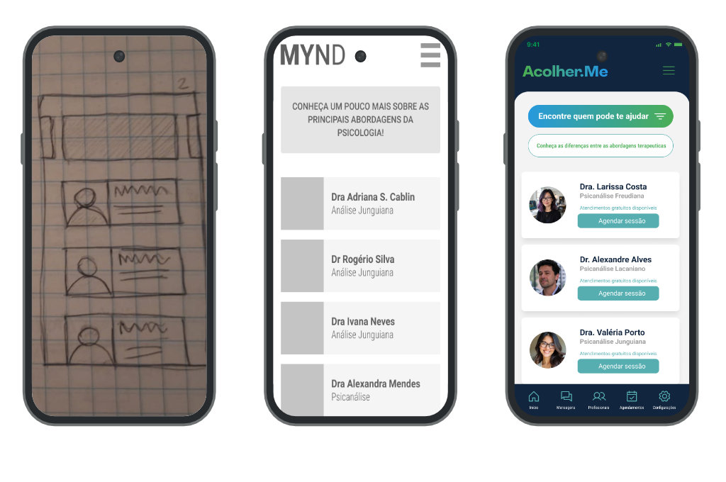App Acolher.Me - Evolução da solução